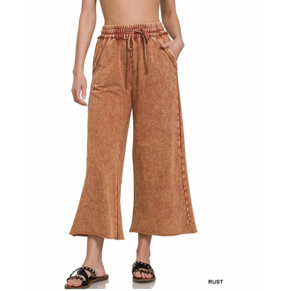 NEW ZENANA about those palazzo pants in rust